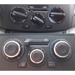 Interruttore controllo calore aria condizionata - manopole - per Nissan Tiida NV200 Livina Geniss - 3 pezzi