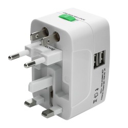 Alimentatore universale - adattatore da viaggio - con 2 porte USB - AU US UK EU plug inverter