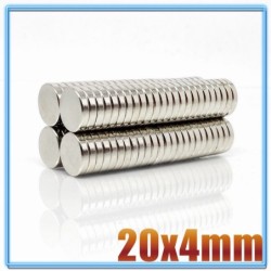 N35 - magnete al neodimio - disco tondo forte - 20 mm * 4 mm