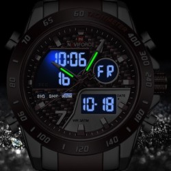 NAVIFORCE - orologio al quarzo di lusso - acciaio inossidabile - impermeabile