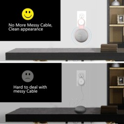 Supporto per montaggio a parete per presa - assistente vocale audio - presa - per Google Home Mini / Nest Mini