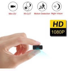 Mini caméra de sécurité - full HD - 1080P - vision nocturne - détection de mouvement - enregistreur vidéo/vocal