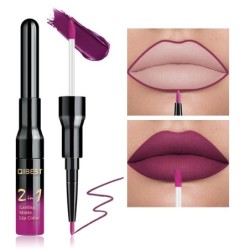 2 in 1 lipstick - double head - liquid matte lipstick & lip liner - waterproofLipsticks