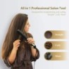 Piastra per capelli professionale 2 in 1 - bigodino - titanio - display digitale LCD
