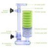 Pompe à air pour aquarium - filtre biochimique - double éponge en mousse - ultra silencieuse