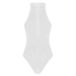 Sexy see through bodysuit - with back zipperLingerie