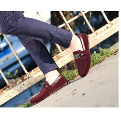 Mocassini da uomo alla moda - scarpe scamosciate poco profonde