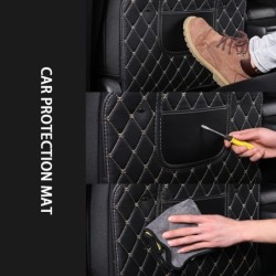 Housse de protection pour siège arrière de voiture - organisateur avec poches - cuir