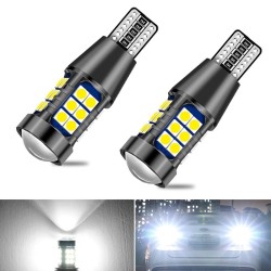 Feu de recul auto - Ampoule LED - 1156 BA15S - 7440 W21W - T15 W16W - 2 pièces