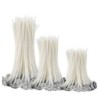 Mèches de bougies en coton - pré-cirées - pour la fabrication de bougies - 100 pièces