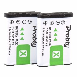 NP-BX1 charger with 4 batteries for Sony DSC-RX100 DSC-WX500 IV HX300 WX300 HDR-AS15 X3000R MV1 AS30V HDR-AS300Battery & Char...