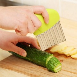 Tagliapatate - patatine fritte - macchina per patatine fritte - coltello ondulato - acciaio inox
