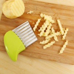 Tagliapatate - patatine fritte - macchina per patatine fritte - coltello ondulato - acciaio inox