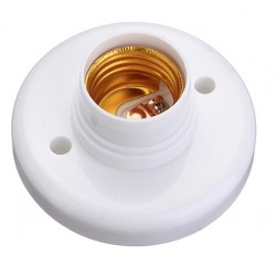 E27 lamp bulb holder - round plastic socketLighting fittings