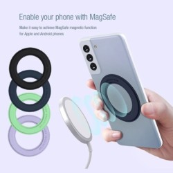 Anello magnetico - supporto per telefono in silicone - adesivo - universale
