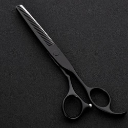 Set forbici da parrucchiere professionali - Acciaio 440 giapponese - 6 pollici - Black Edition - forbici per capelli - forbici p