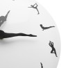 Fashionable wall clock - dancing ballerina - ballet positionsClocks