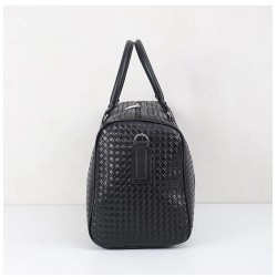 Fashionable travel bag - large capacity - leather - woven patternBags