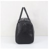 Fashionable travel bag - large capacity - leather - woven patternBags