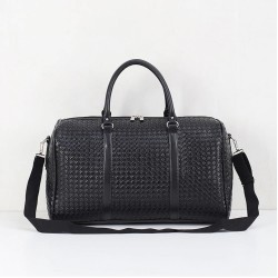 Fashionable travel bag - large capacity - leather - woven patternBags