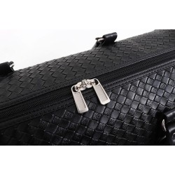 Fashionable travel bag - large capacity - leather - woven patternBags