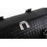 Fashionable travel bag - large capacity - leather - woven patternBags