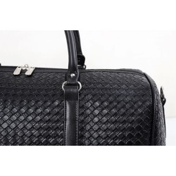 Fashionable travel bag - large capacity - leather - woven patternBags