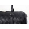 Fashionable travel bag - large capacity - leather - woven patternBags