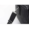 Fashionable travel bag - large capacity - leather - woven patternBags