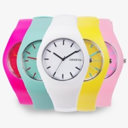 GINEVRA - orologio in silicone colorato - al quarzo - ultrasottile - unisex