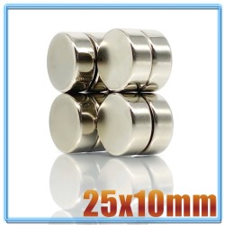 N35 - magnete al neodimio - cilindro tondo - 25mm * 10mm