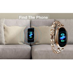 Smart Watch H8 - cinturino scavato con diamanti - cardiofrequenzimetro - fitness tracker - impermeabile - Android - Bluetooth