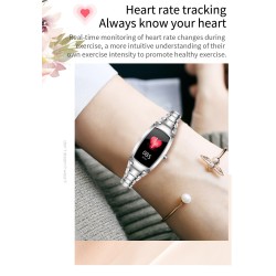 Montre intelligente H8 Pro - tactile complet - fréquence cardiaque - tension artérielle - tracker de fitness - étanche