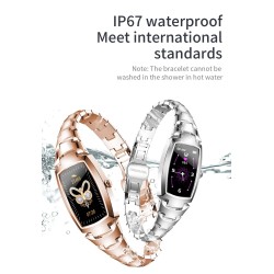 Montre intelligente H8 Pro - tactile complet - fréquence cardiaque - tension artérielle - tracker de fitness - étanche