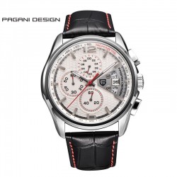 PAGANI DESIGN - luxury quartz watch with leather bandWatches