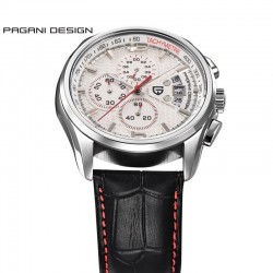 PAGANI DESIGN - montre à quartz de luxe avec bracelet en cuir