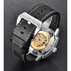 PAGANI DESIGN - orologio da uomo automatico / meccanico - lancette luminose - cinturino in pelle - impermeabile