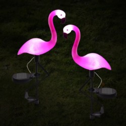 Lampe solaire de jardin - lampe LED - étanche - flamant rose