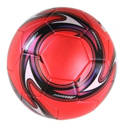 Pallone da calcio professionale - pelle - rosso - taglia 5