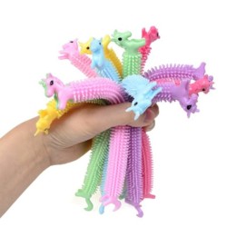 Morbido unicorno - gomma elastica - corda per tirare - giocattolo
