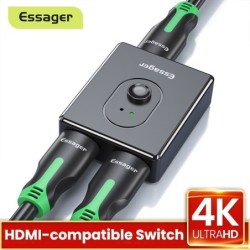 Essager - répartiteur HDMI - commutateur - 4K 2.0 - adaptateur - convertisseur - pour PS4 HD TV BOX