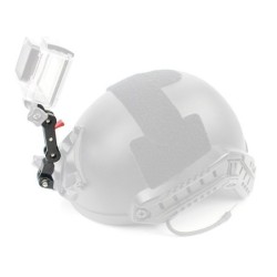 Braccio in alluminio - supporto per casco - regolazione a 360 gradi - per GoPro
