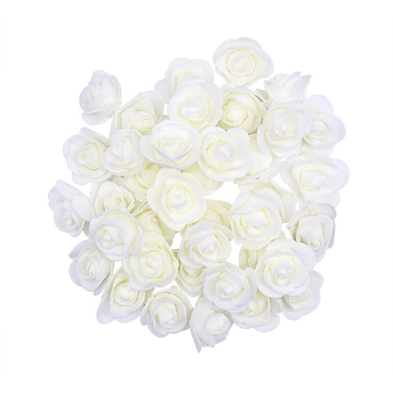 Artificial roses - made from foam - for decoration - 3 cmArtificial flowers
