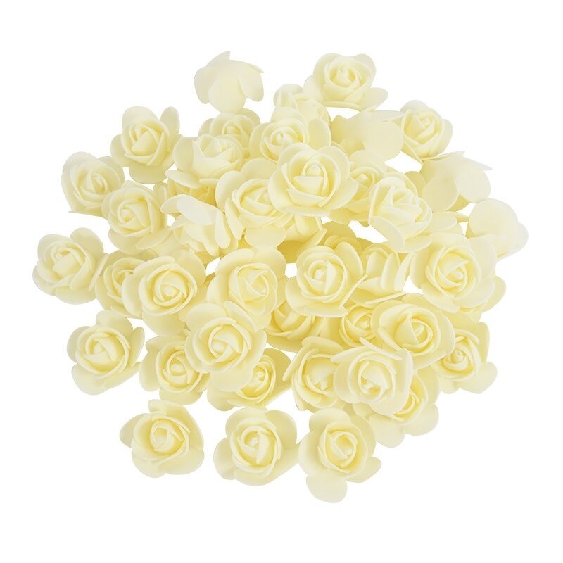 Artificial roses - made from foam - for decoration - 3 cmArtificial flowers
