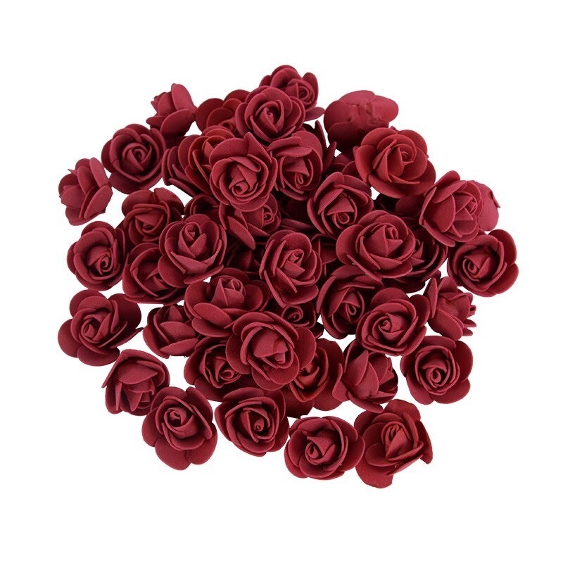 Artificial roses - made from foam - for decoration - 3 cmArtificial flowers