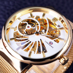 FORSING - luxury mechanical watch - waterproof - skeleton designWatches