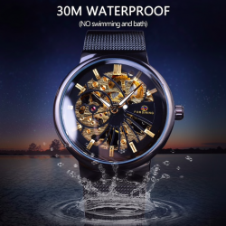 FORSING - luxury mechanical watch - waterproof - skeleton designWatches