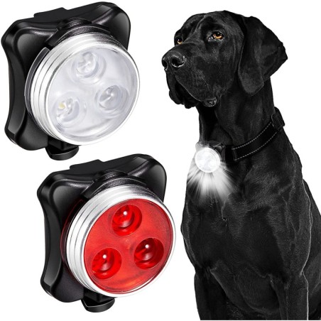 Pet collar light - LED - safety - night walkingCollar & Leads
