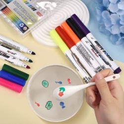 Peinture à l'eau - stylos à bille magiques - marqueur pour tableau blanc - dessin flottant à l'eau