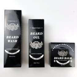 Beard growth kit - serum - oil - balm - comb - scissorsBeard